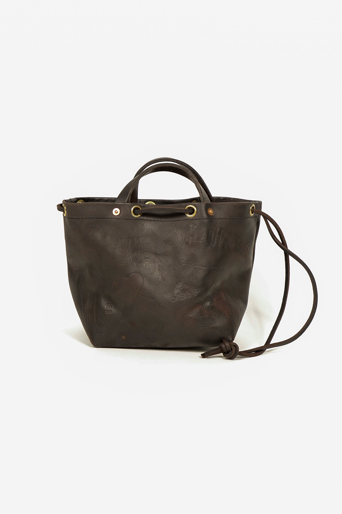LEATHER PURSE BAG "GLAD POSTALS"【vasco × GLADHAND】