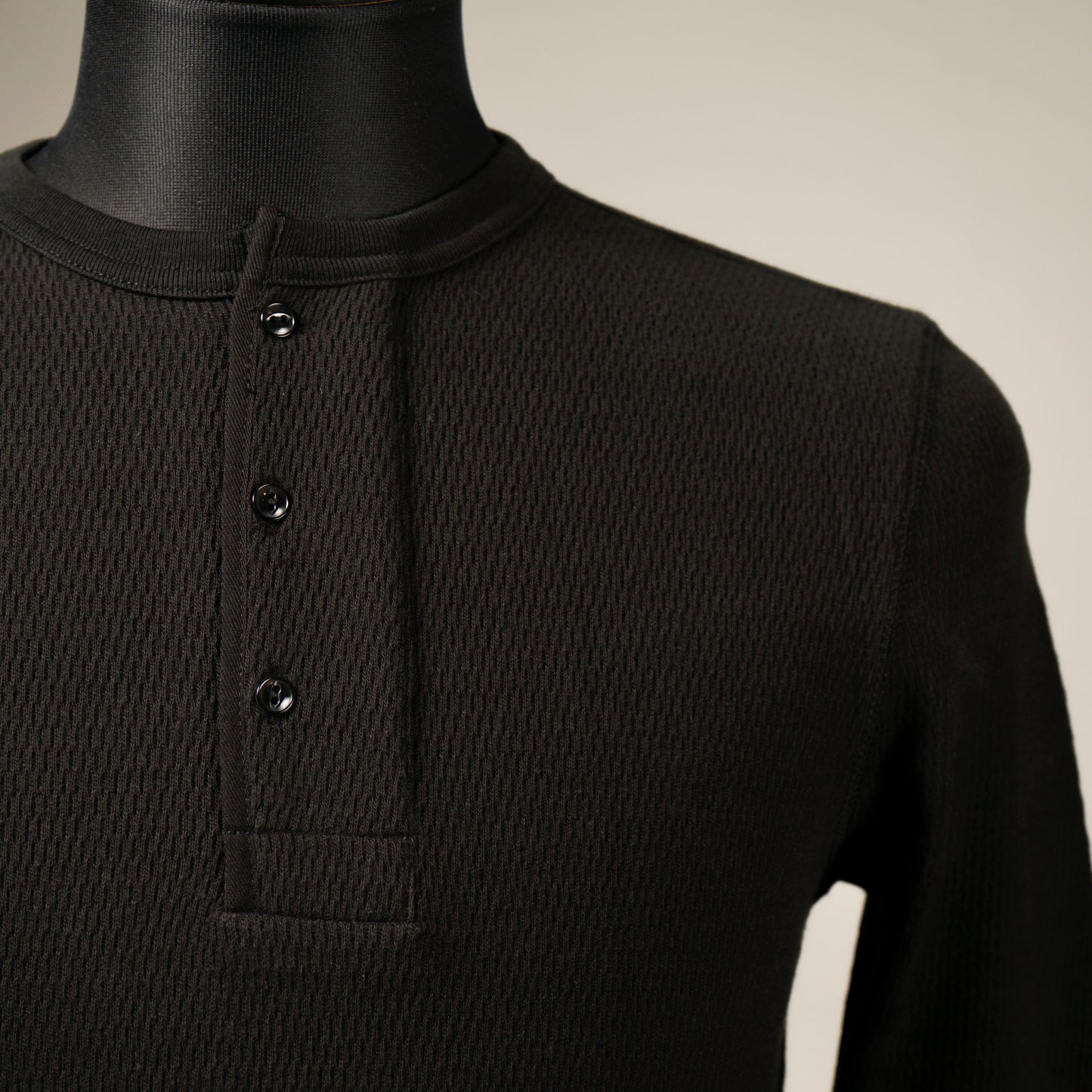 WAFFLE HENRY L/S T-SHIRTS / GH-11【PACK-T】