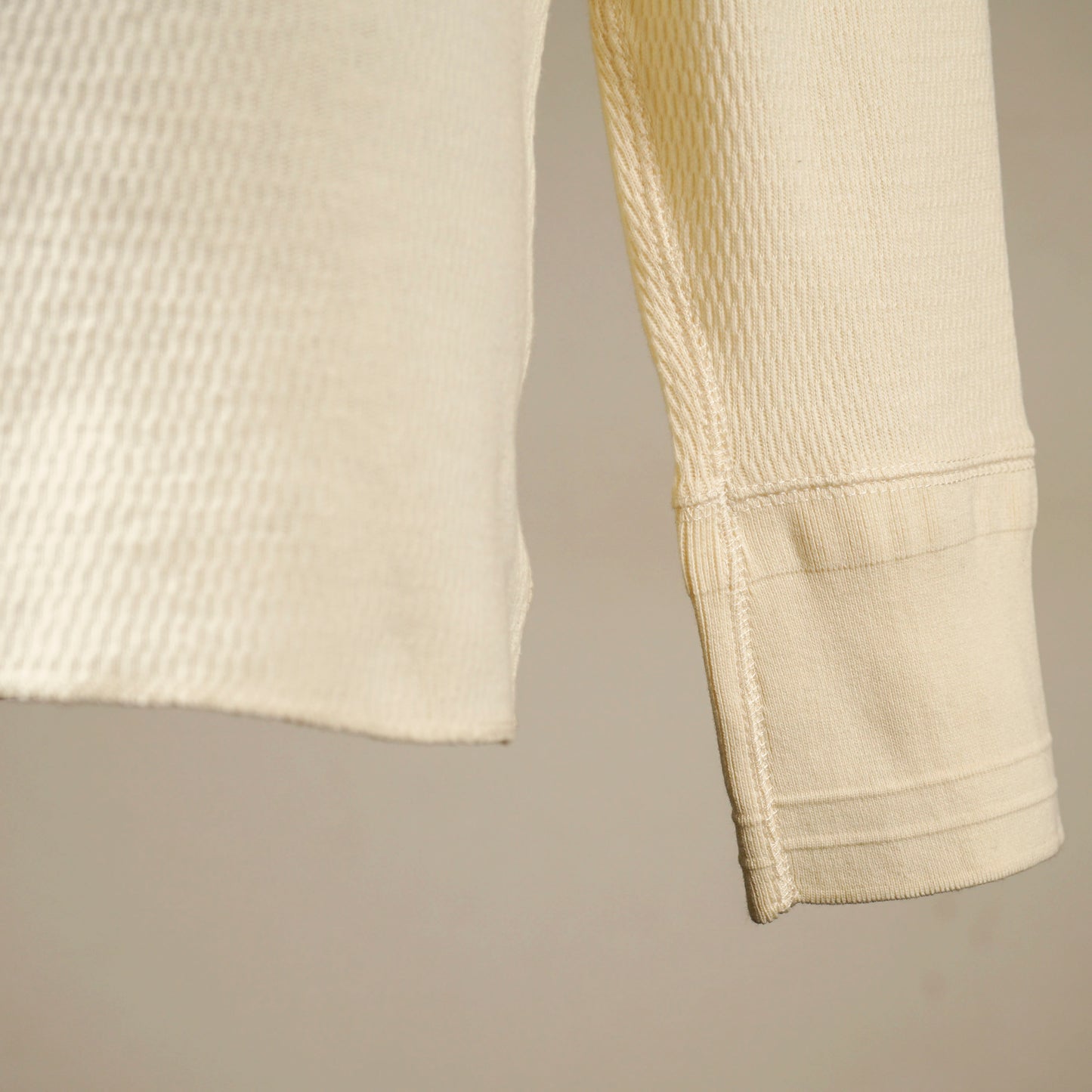 WIDE WAFFLE HENRY L/S T-SHIRTS / GH-28【PACK-T】
