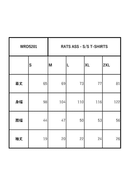 RATS ASS - S/S T-SHIRTS / WRD5201