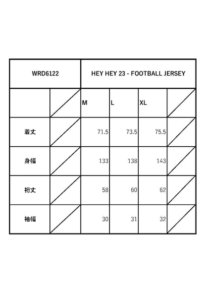 【EXCLUSIVE】HEY HEY 23 - FOOTBALL JERSEY / WRD6122CORE GLADHAND / グラッドハンド