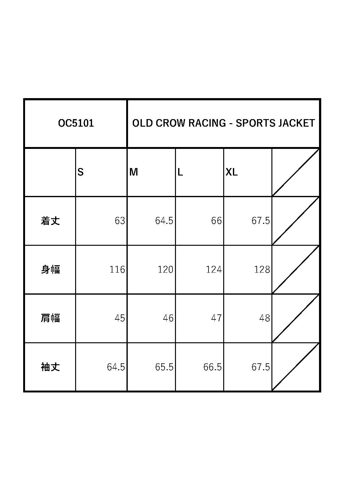 OLD CROW RACING - SPORTS JACKET / OC5101