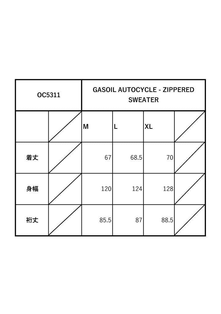 GASOIL AUTOCYCLE - ZIPPERED SWEATER / OC5311