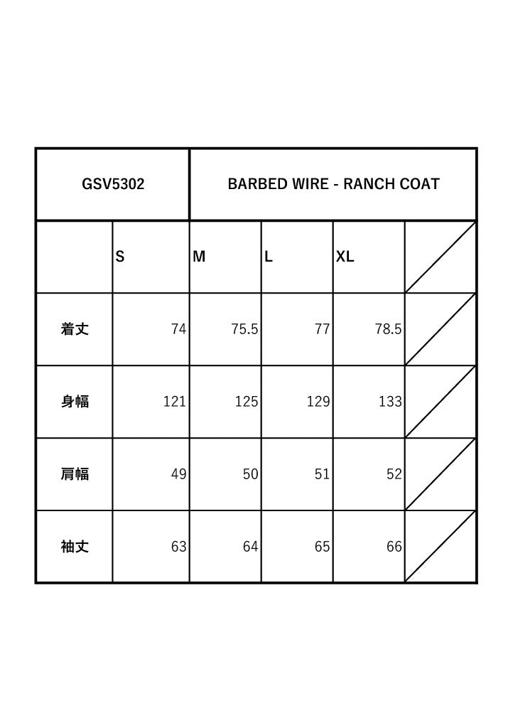 BARBED WIRE - RANCH COAT / GSV5302