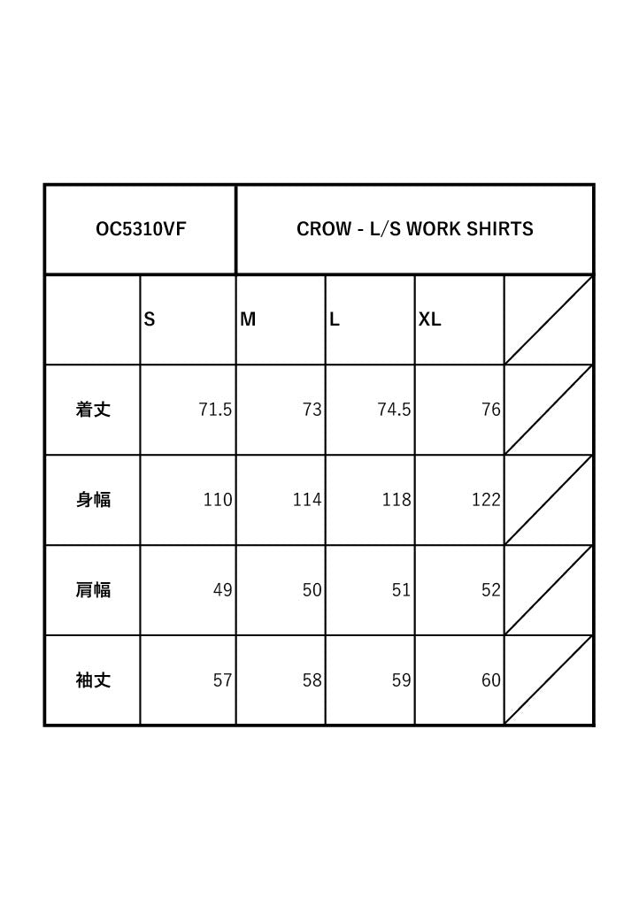 CROW - L/S WORK SHIRTS / OC5310VF
