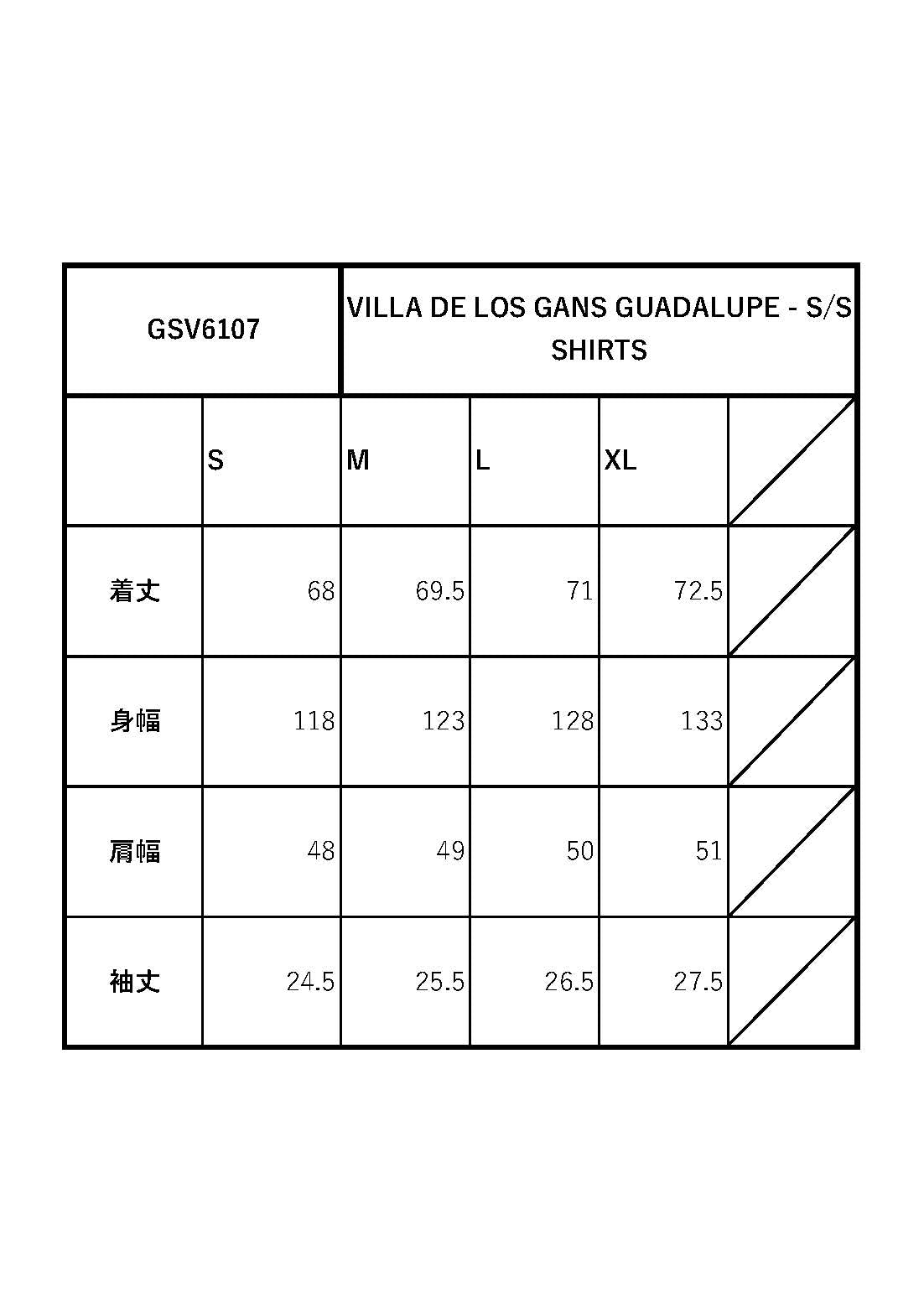 VILLA DE LOS GANS GUADALUPE - S/S SHIRTS / GSV6107 GLADHAND / グラッドハンド
