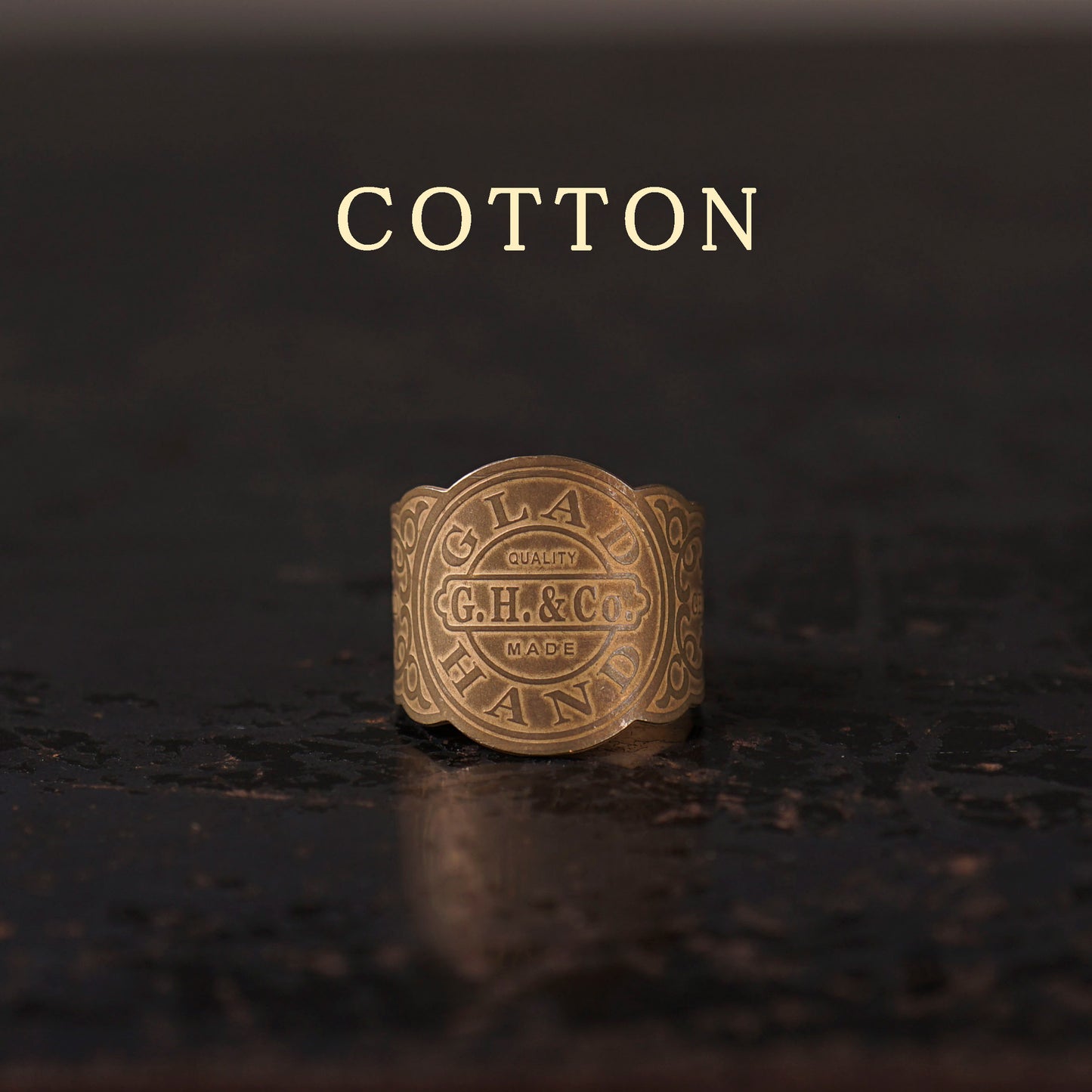 CIGAR TAG RING "BRASS"