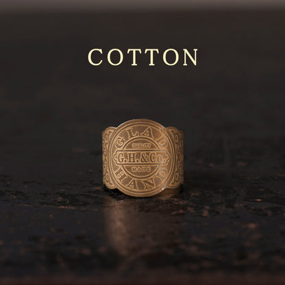 CIGAR TAG RING "BRASS"