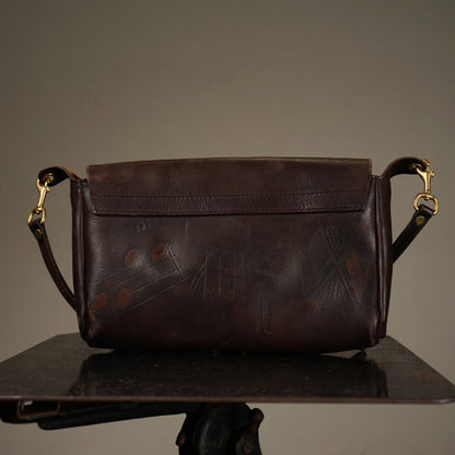 LEATHER 3WAY CLUTCH BAG "GLAD POSTALS"【vasco × GLADHAND】
