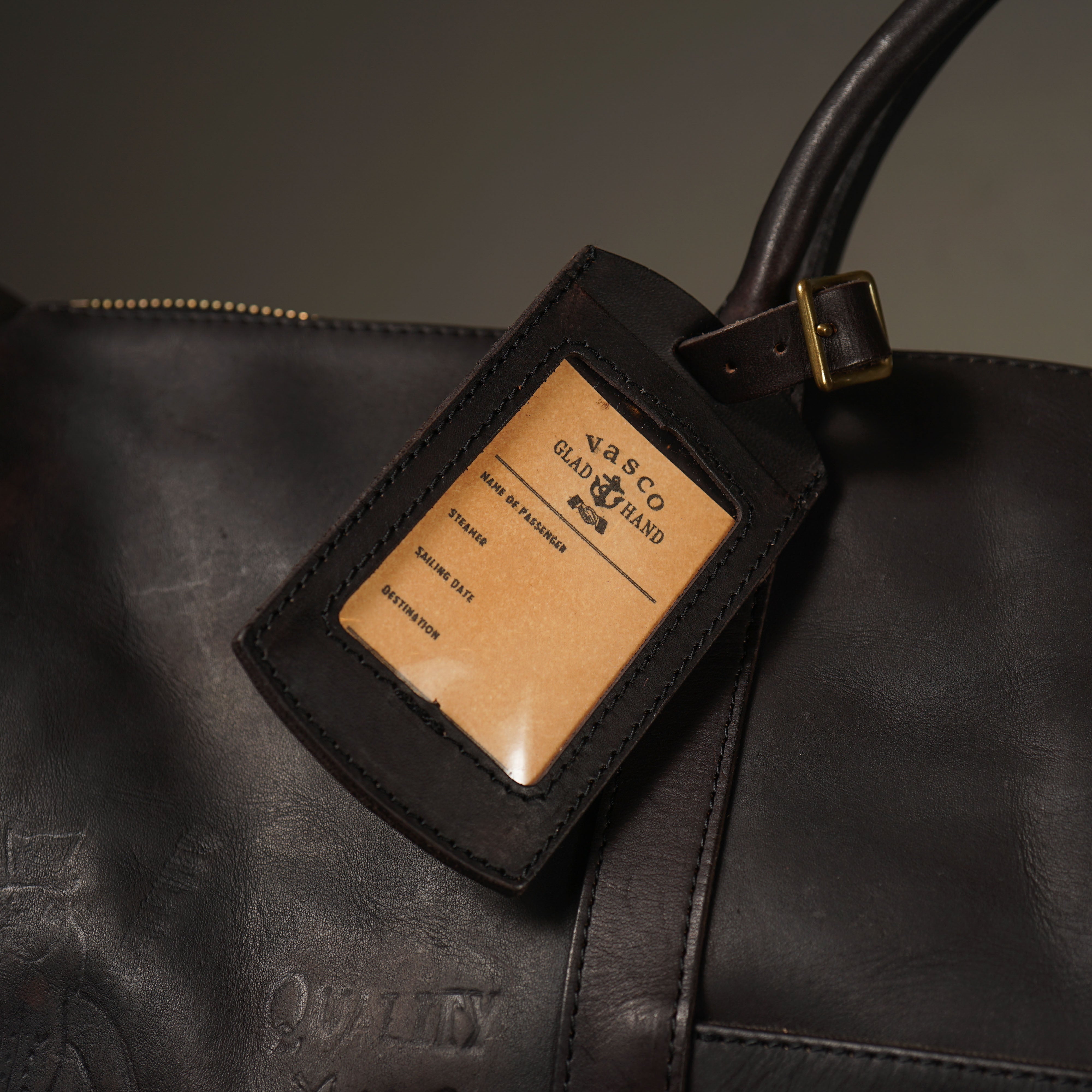 vasco × GLADHAND LEATHER BAG LEATHER TRAVEL BOSTON BAG 