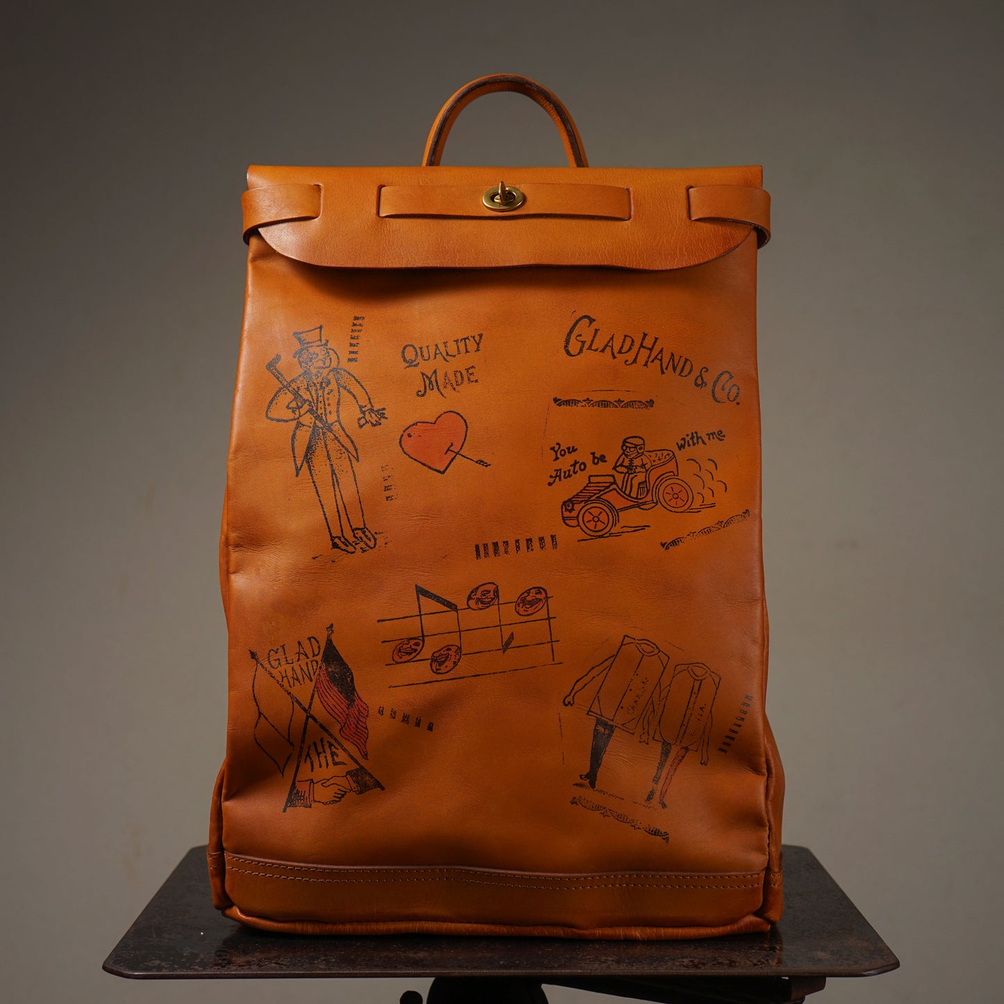 【RESTOCK】LEATHER VOYAGE 2WAY RUCKSACK "GLAD POSTALS"