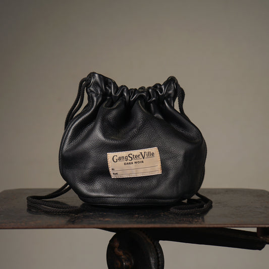 DARK NOIR - LEATHER EFFECT BAG / GSV-24-AW-G05