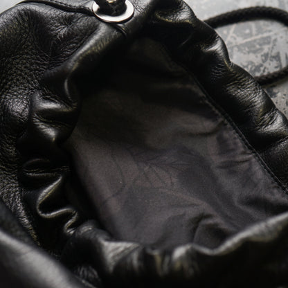 DARK NOIR - LEATHER EFFECT BAG / GSV-24-AW-G05