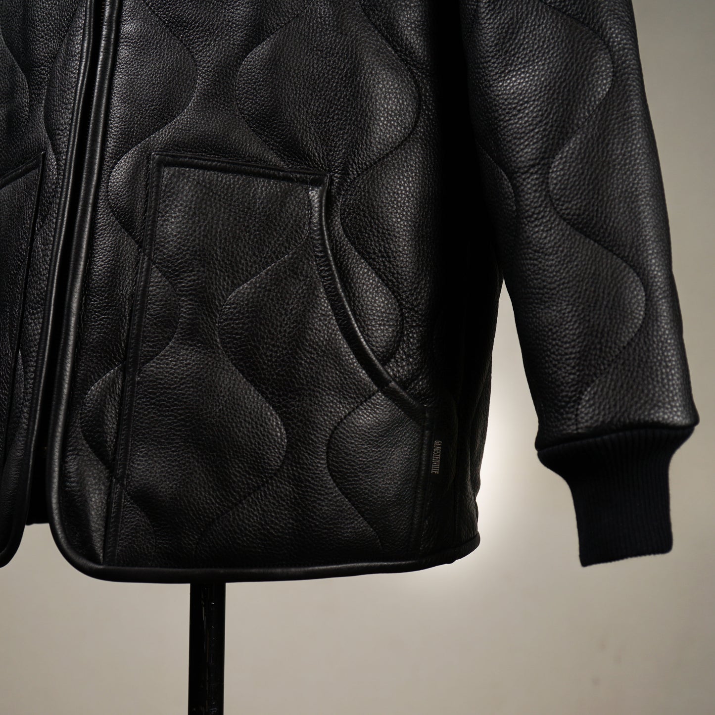 LOCOS - LEATHER QUILTING JACKET / GSV-24-AW-05