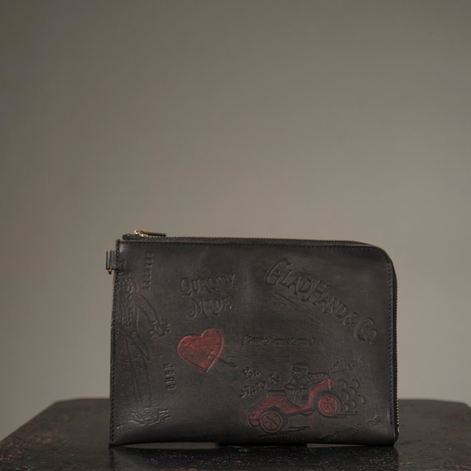 LEATHER DOCUMENT BAG 