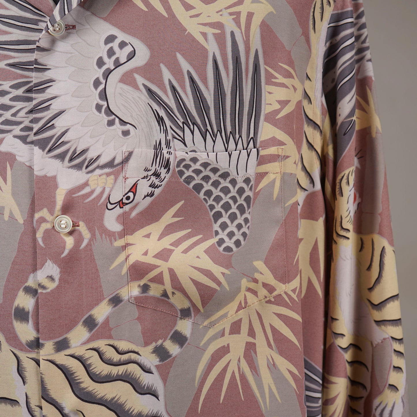 GLAD RAW - L/S HAWAIIAN SHIRT / BYGH6107 GLADHAND / GLAD HAND
