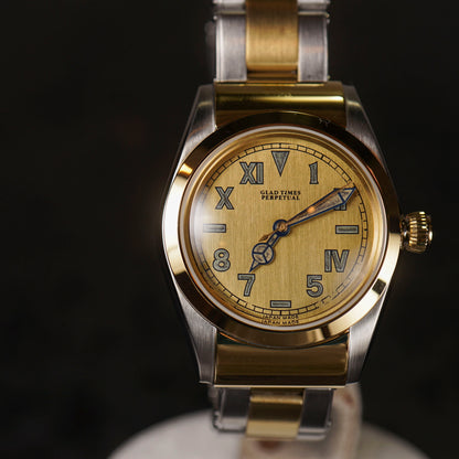 GLAD TIMES - CALIFORNIA DIAL "15th Anniv." GOLD SILVER / x VAGUE WATCH