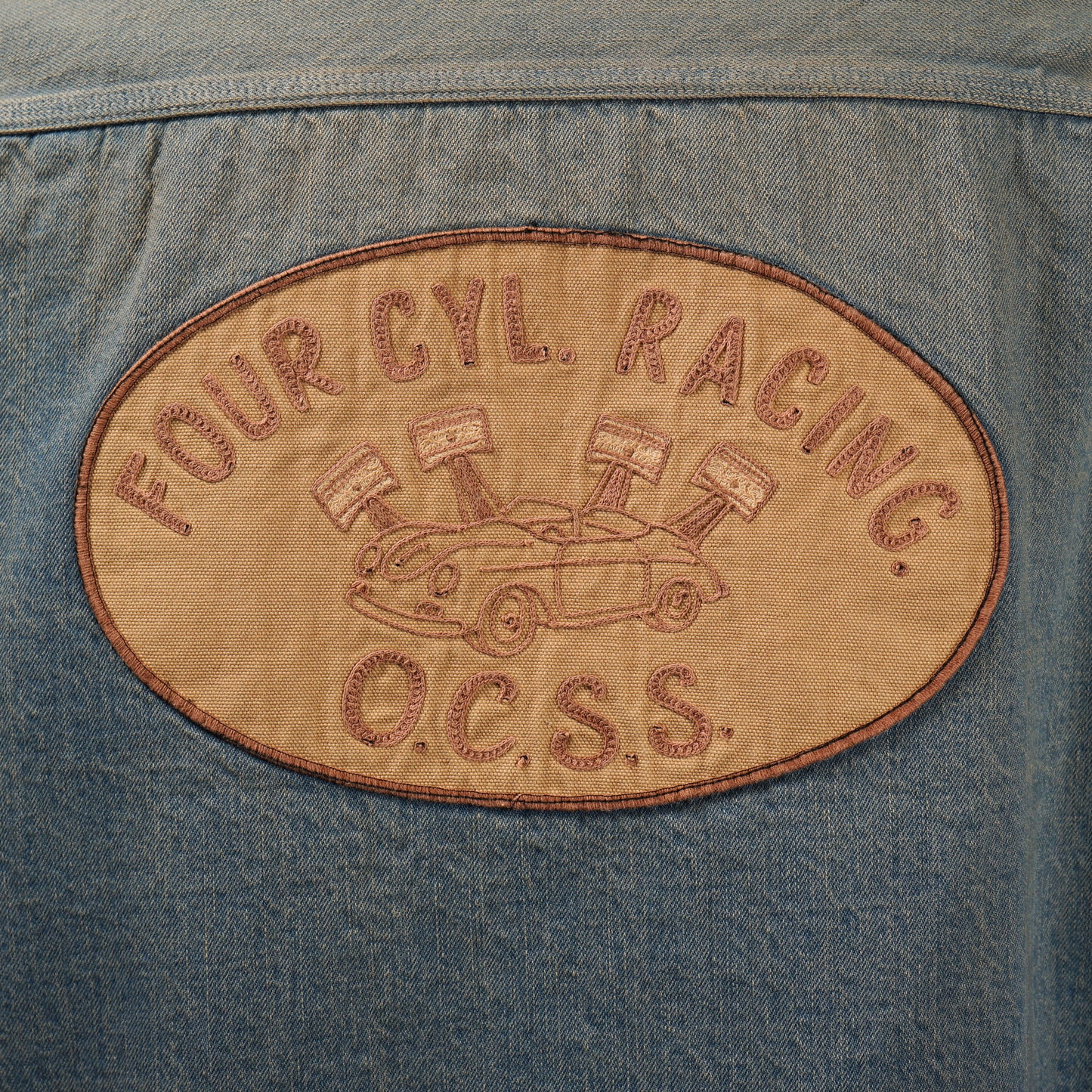 FOUR CYL. RACING. - DENIM WORK JACKET / OC-24-AW-04 VF