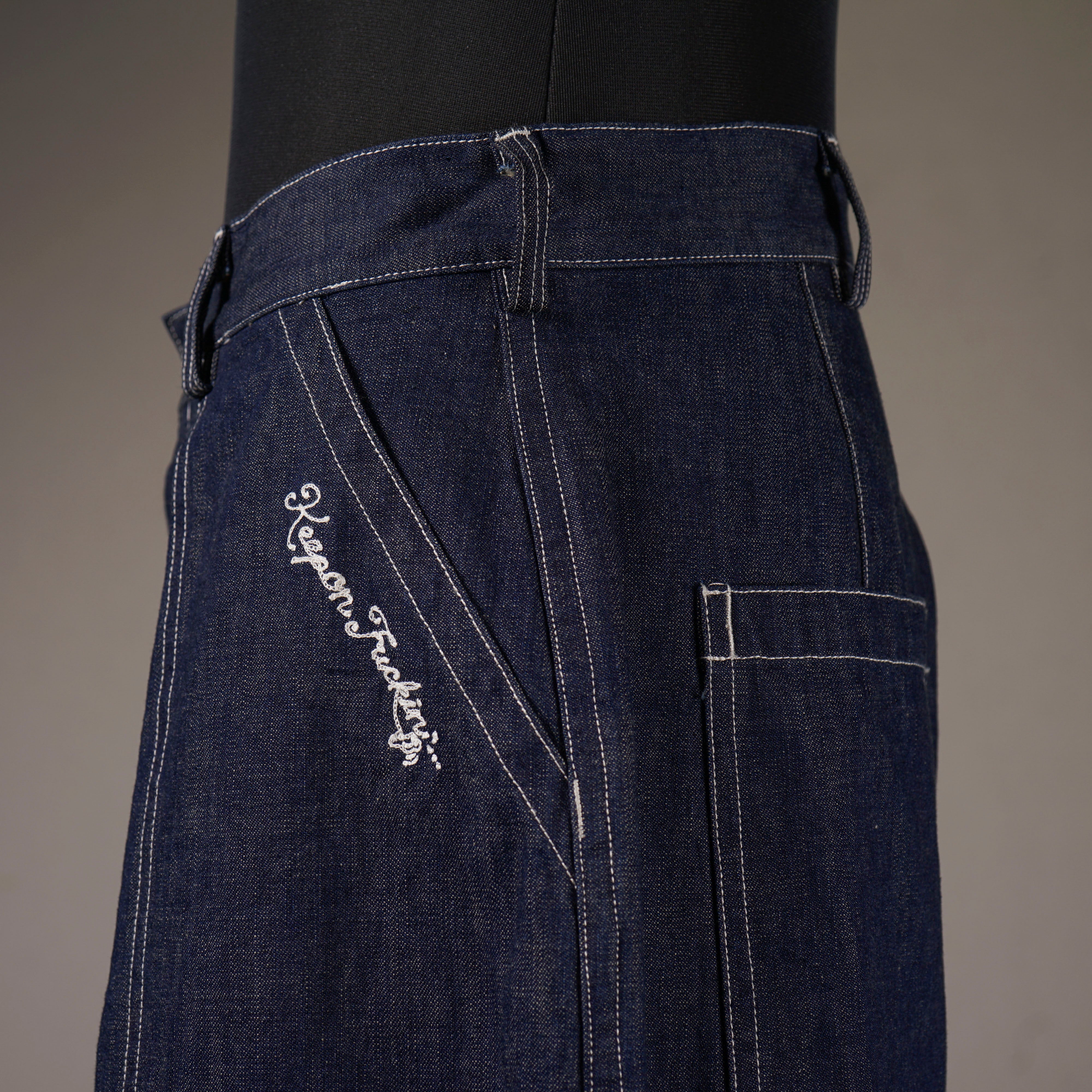 KEEP ON FUCKIN' - UTILITY DENIM PANTS / WRD6123 GLADHAND