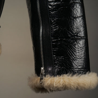 THIRTEEN CROWS - MOUTON FLIGHT JACKET / OC5301