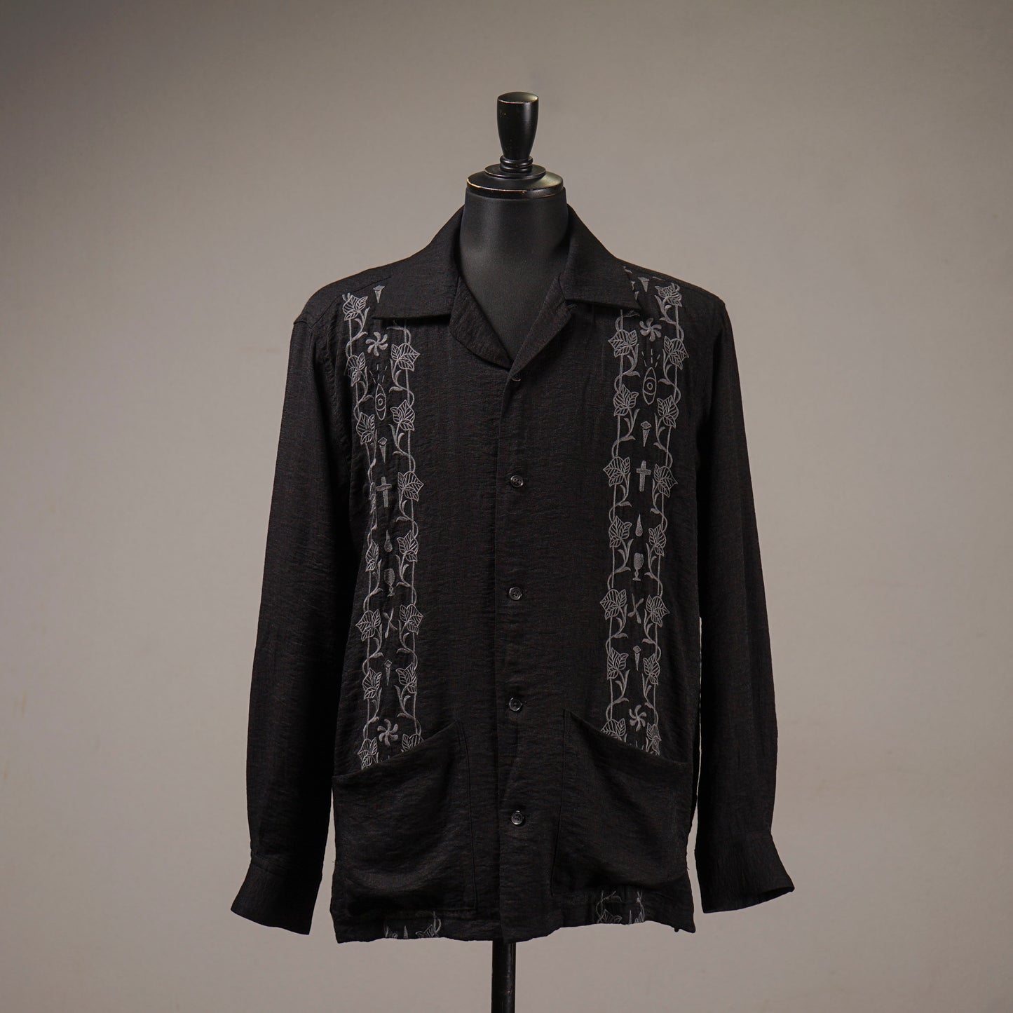 memento mori - L/S GUAYABERA SHIRTS / GSV6111
