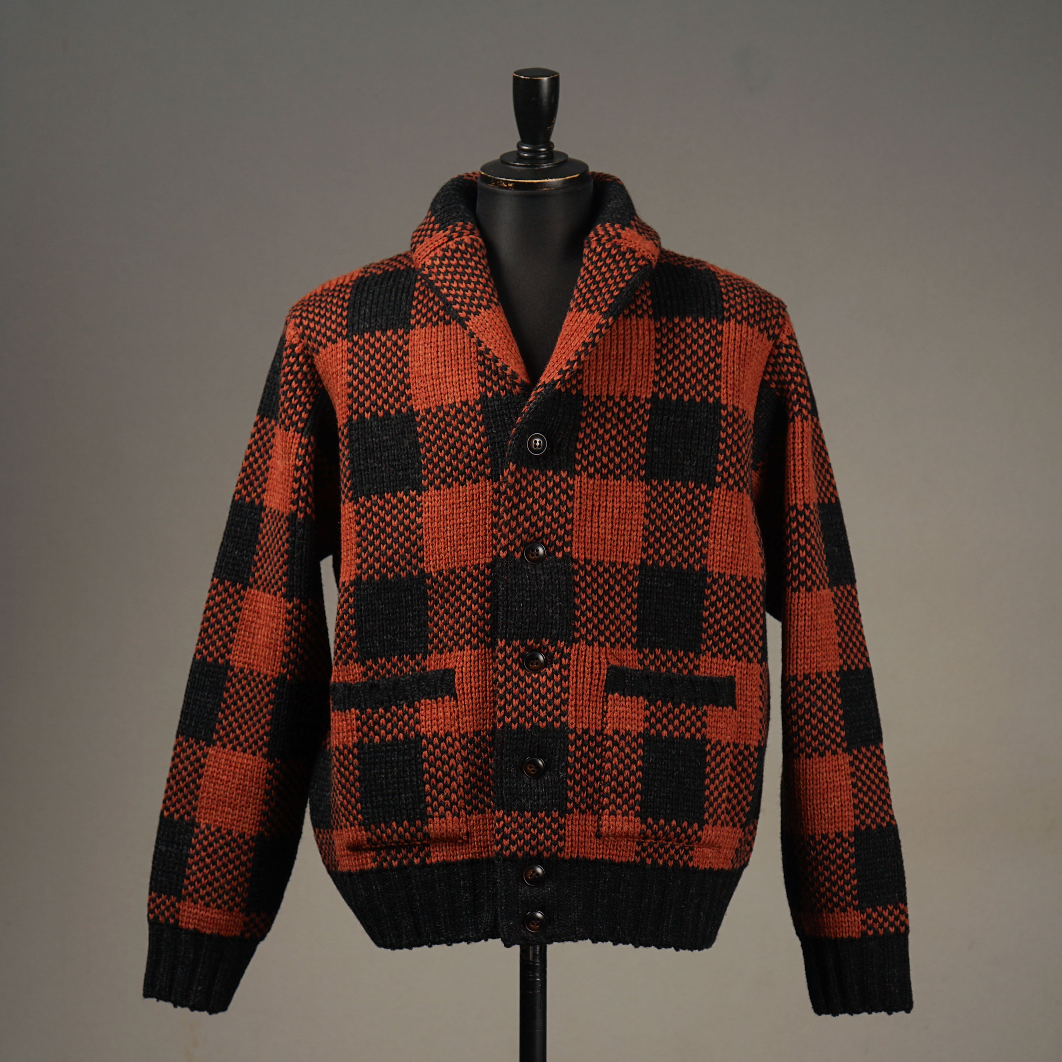 COUNTRY GENT - CHECK KNIT JACKET / BYGH-24-AW-07 – GLADHAND & Co.