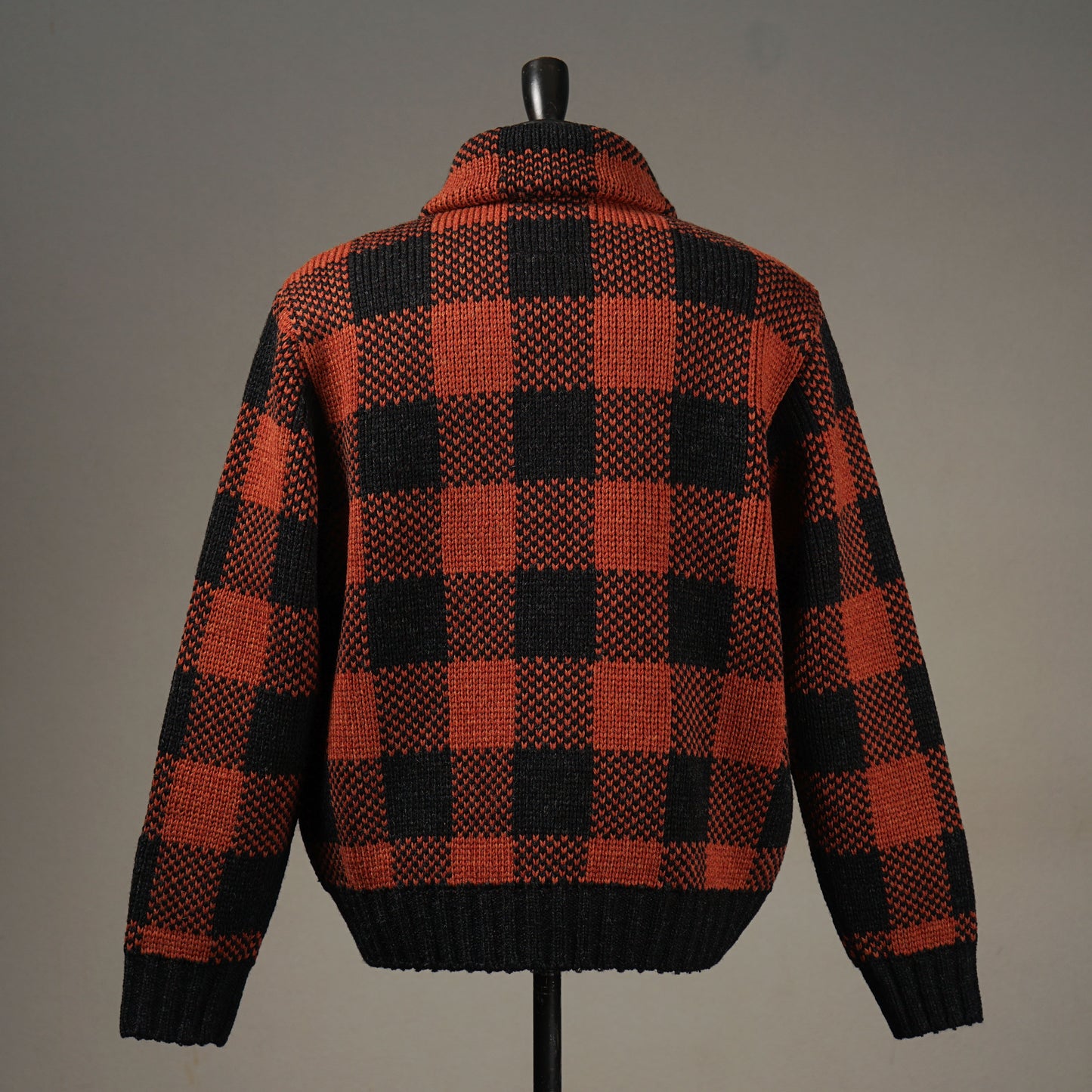 COUNTRY GENT - CHECK KNIT JACKET / BYGH-24-AW-07