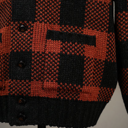 COUNTRY GENT - CHECK KNIT JACKET / BYGH-24-AW-07