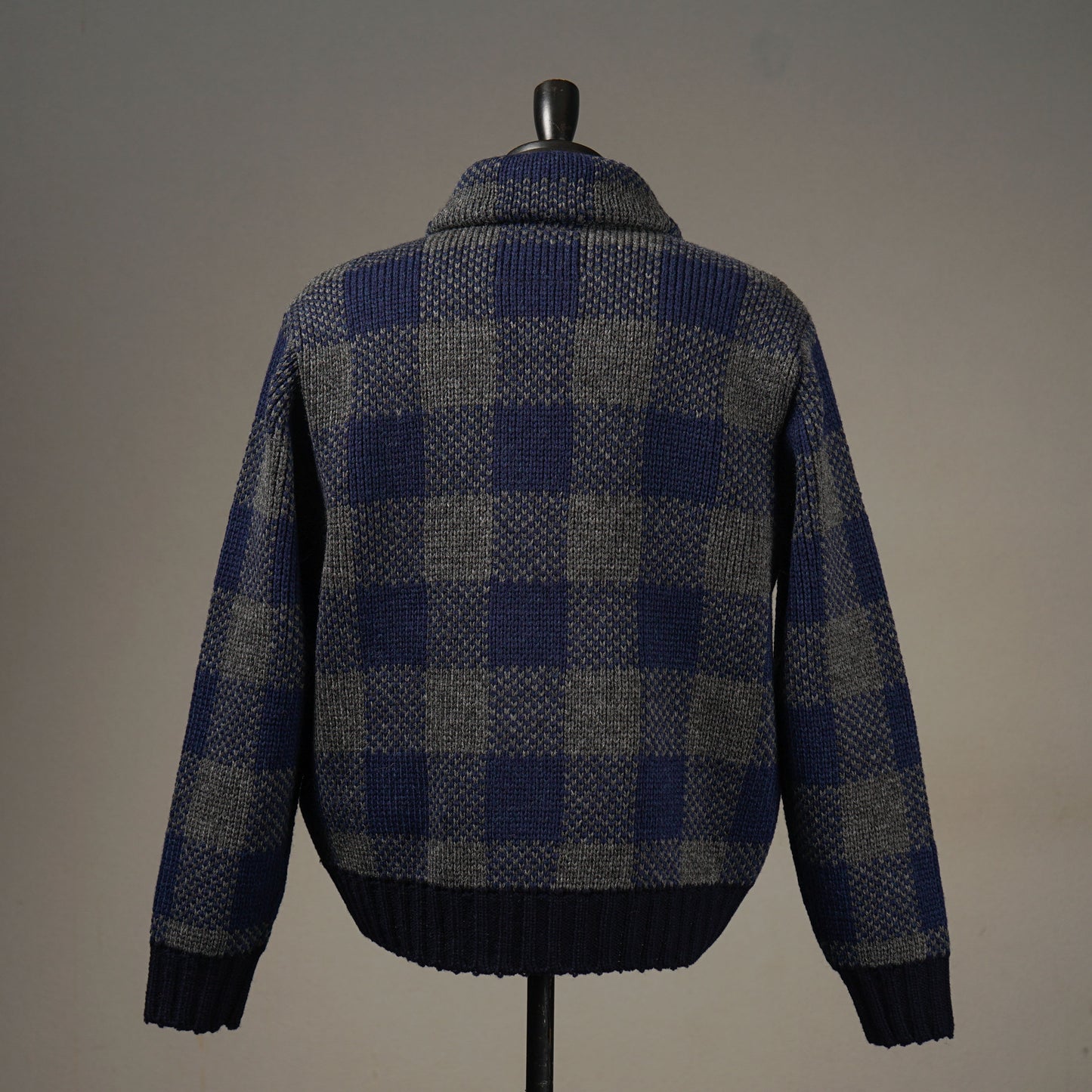 COUNTRY GENT - CHECK KNIT JACKET / BYGH-24-AW-07