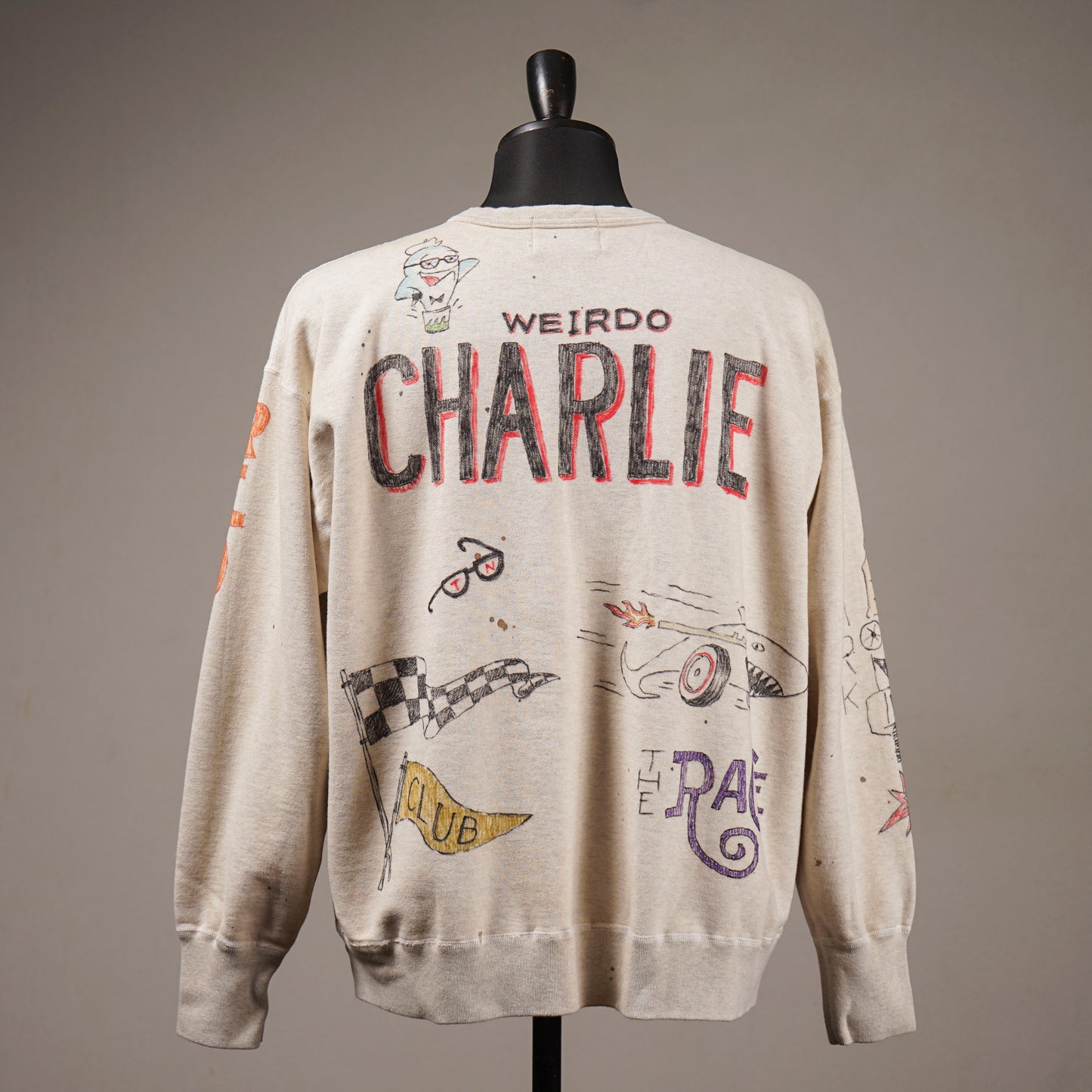 CHARLIE WEIRDO - CREW NECK SWEAT / WRD6118 GLADHAND / GLAD HAND