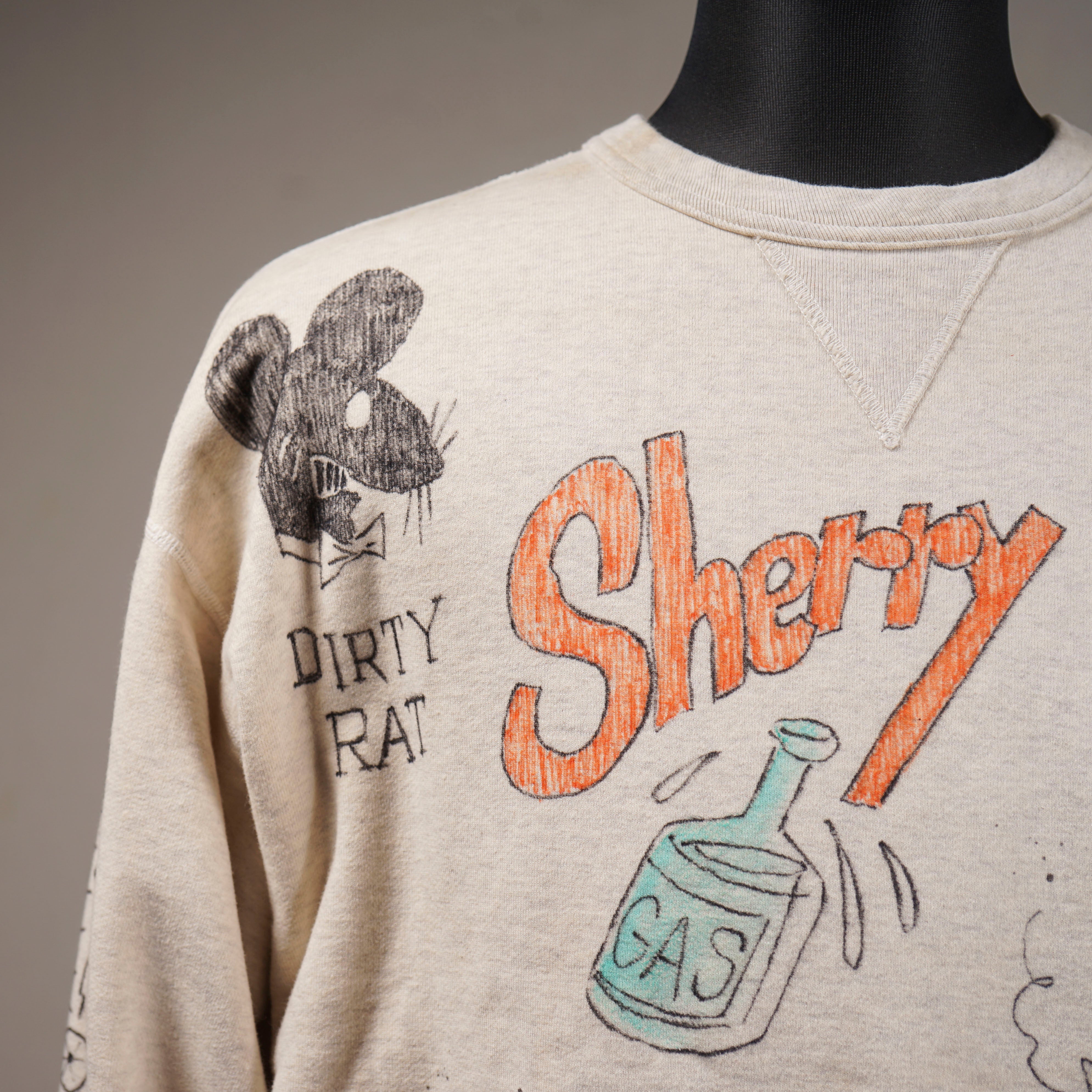 CHARLIE WEIRDO - CREW NECK SWEAT / WRD6118 GLADHAND / グラッド