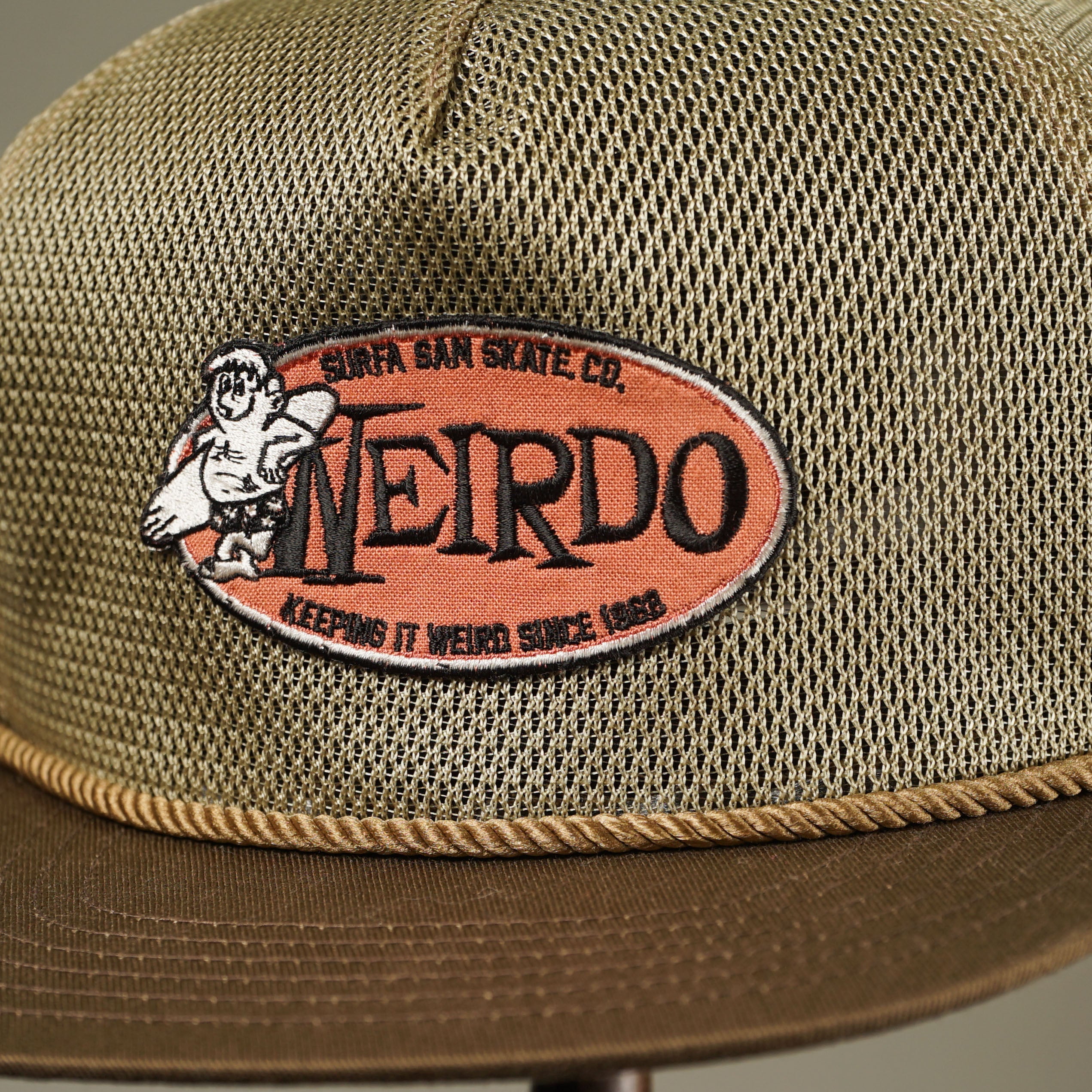 WEIRDO SAM - ALL MESH CAP / Surfa Sam ⅹ WRD - G02 - BEIGE / ONE