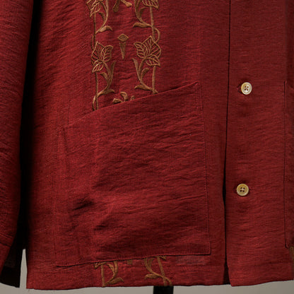 memento mori - L/S GUAYABERA SHIRTS / GSV6111