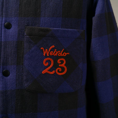 Weirdo - L/S QUILTING CHECK SHIRTS / WRD5307