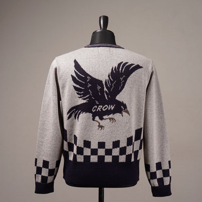 THE RACING CROW - V NECK SWEATER / OC6312