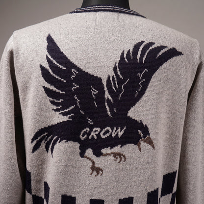 THE RACING CROW - V NECK SWEATER / OC6312