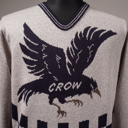 THE RACING CROW - V NECK SWEATER / OC6312