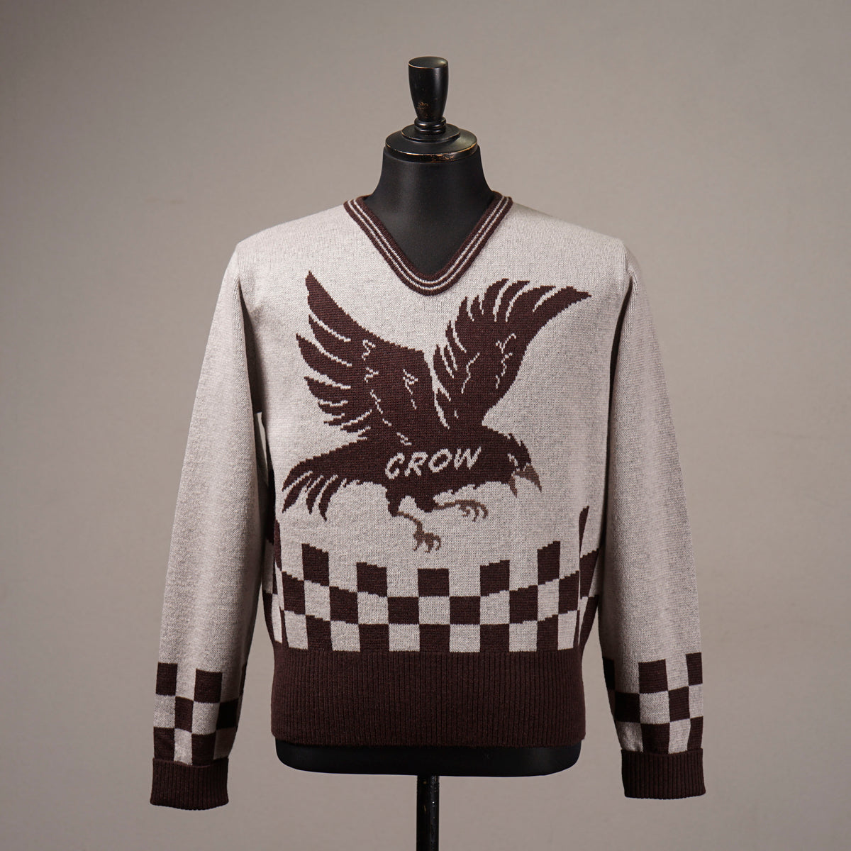THE RACING CROW - V NECK SWEATER / OC6312