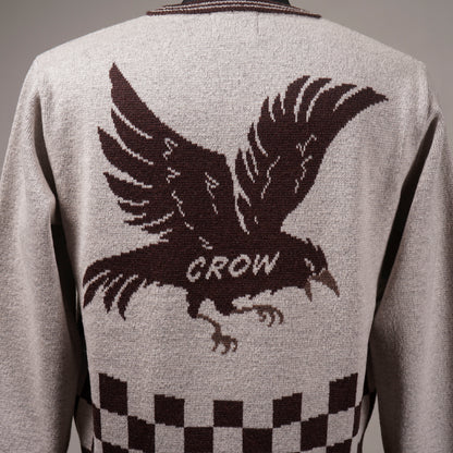 THE RACING CROW - V NECK SWEATER / OC6312