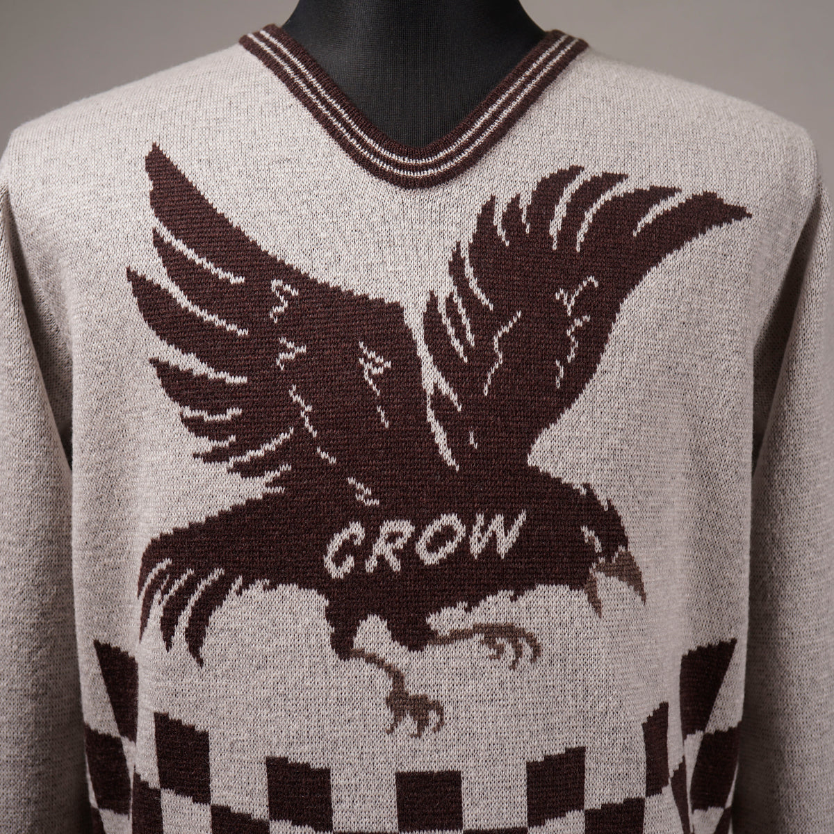 THE RACING CROW - V NECK SWEATER / OC6312