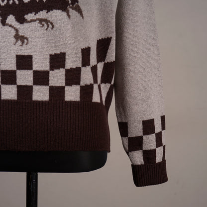 THE RACING CROW - V NECK SWEATER / OC6312