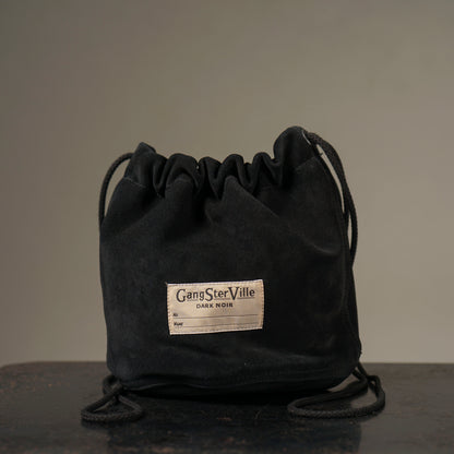 DARK NOIR - LEATHER EFFECT BAG "SUEDE" / GSV53G05