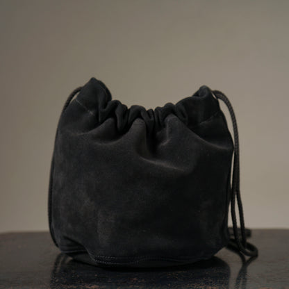 DARK NOIR - LEATHER EFFECT BAG "SUEDE" / GSV53G05