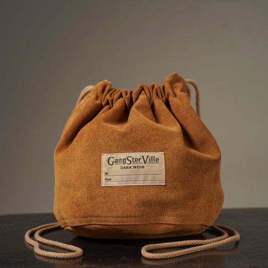 DARK NOIR - LEATHER EFFECT BAG "SUEDE" / GSV53G05