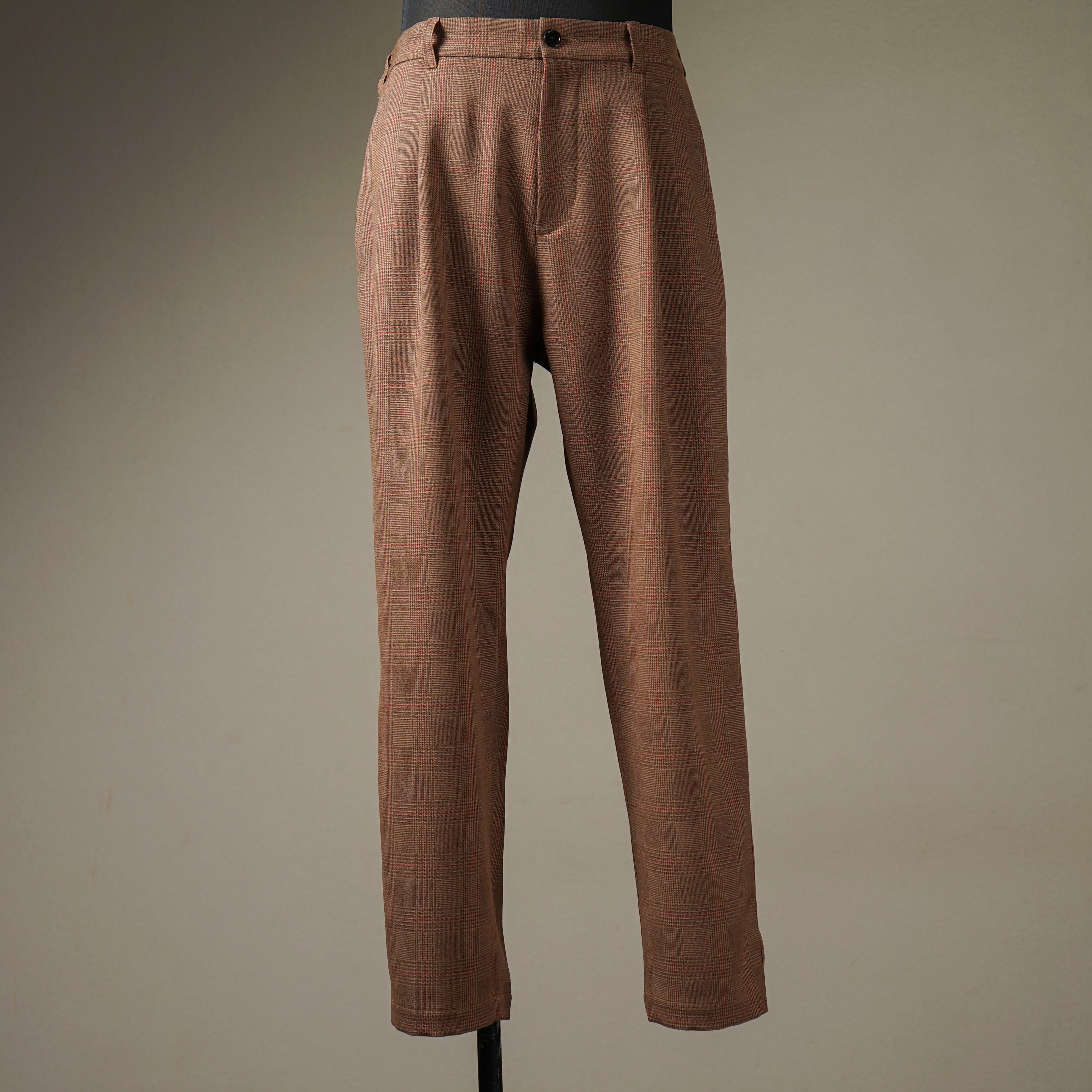 BY GLADHAND ツイード パンツ チノパン ロゴ ブラウン M BY GLADHAND ツイード パンツ チノパン ロゴ ブラウン M BY