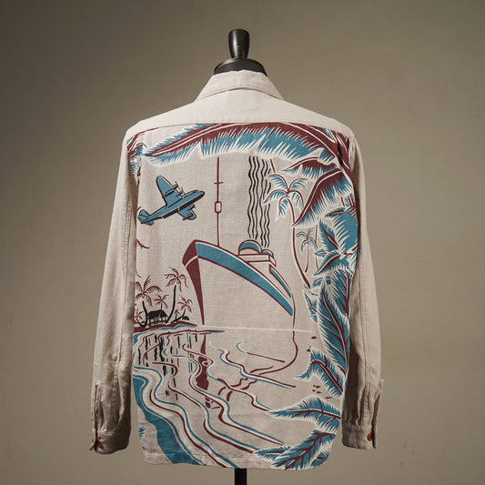 TROPICAL - L/S BACK PANEL SHIRTS / BYGH5112