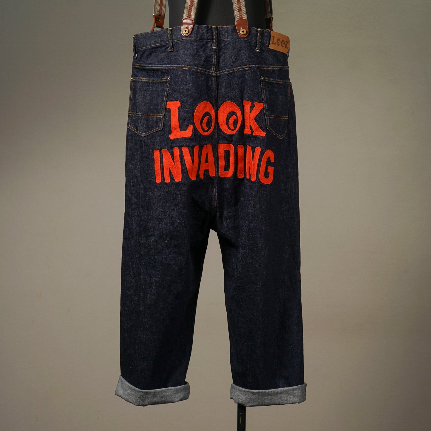 LOOK INVADING - DENIM PIERROT PANTS "48in" / WRD5306