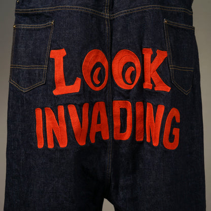 LOOK INVADING - DENIM PIERROT PANTS "48in" / WRD5306