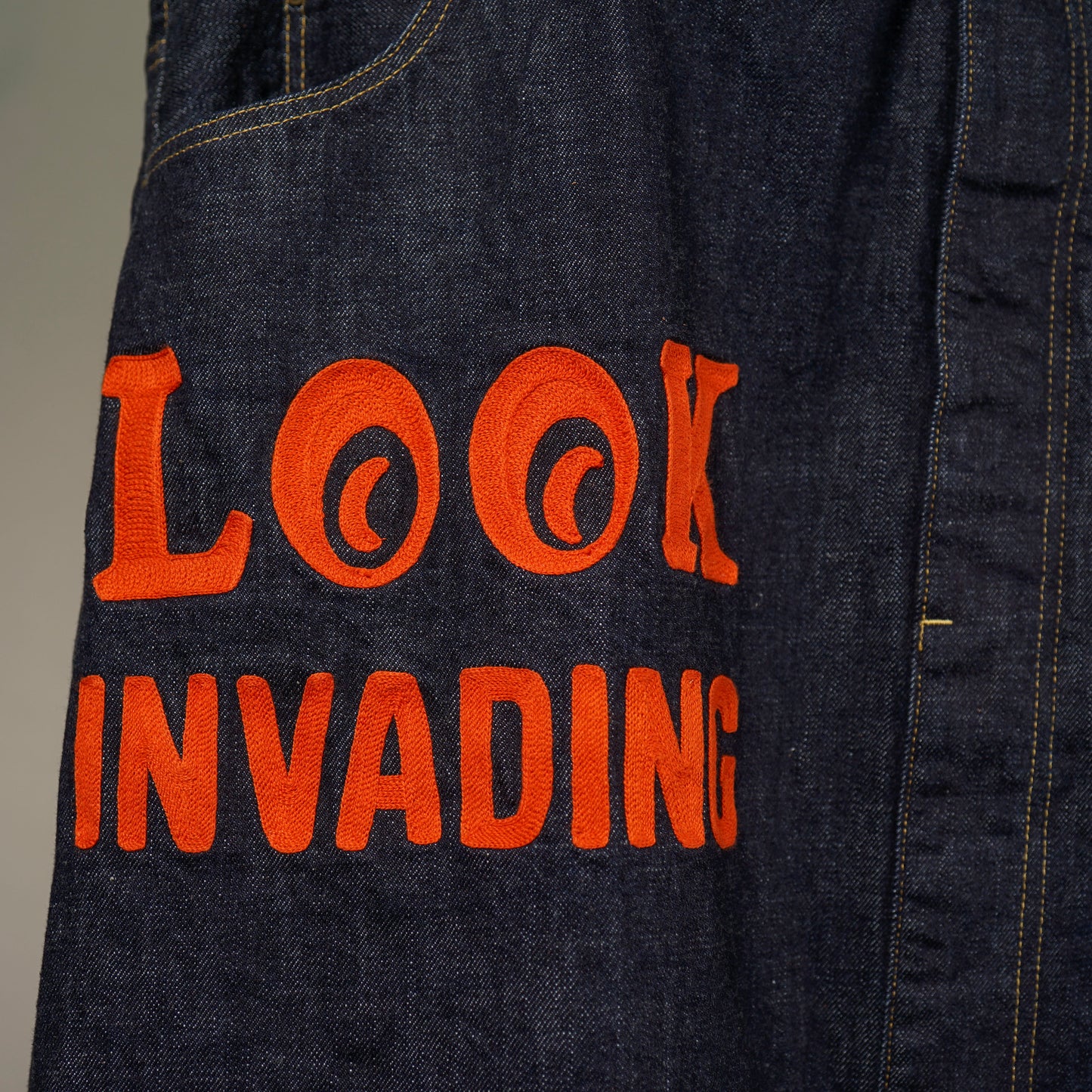 LOOK INVADING - DENIM PIERROT PANTS "48in" / WRD5306