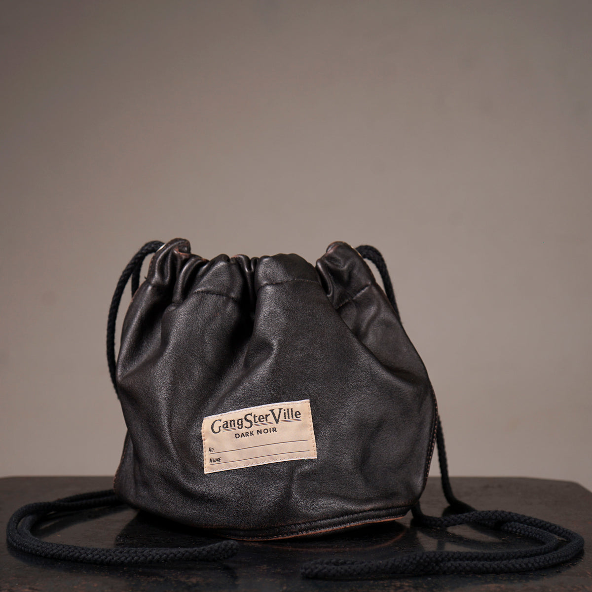 DARK NOIR - LEATHER EFFECT BAG / GSV63G05